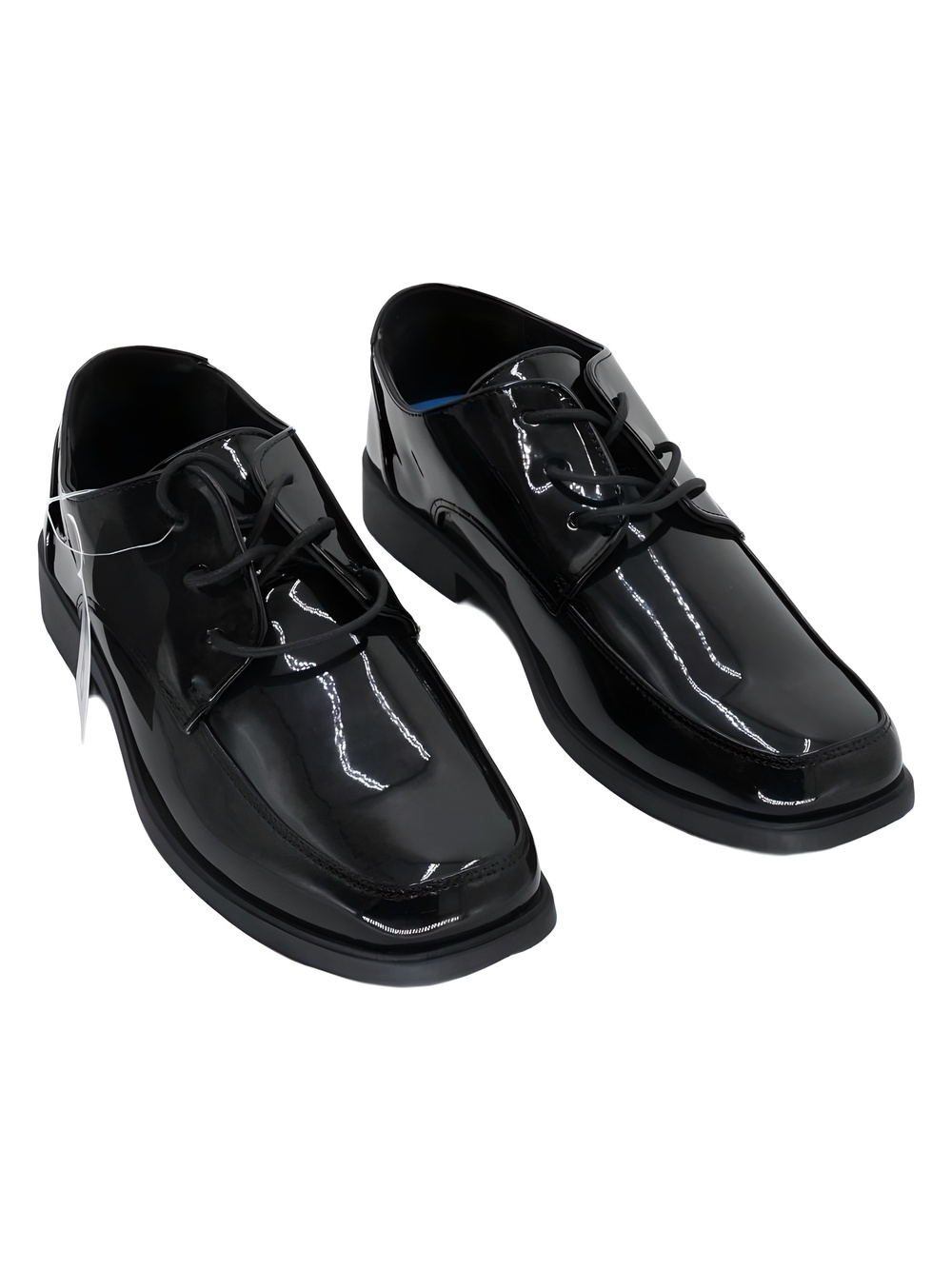 Josmo Boys Black Patent Lace-Up Dress Shoes Size 5